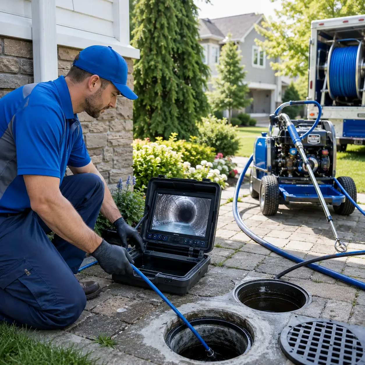 Outdoor drain cleaning professionals serving Caddo Mills, TX